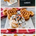 Disney's Pumpkin Spice Mickey Waffle Sundae