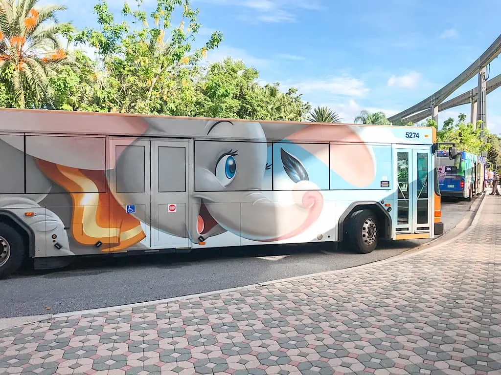 Disney World Transportation Bus themed for Dumbo