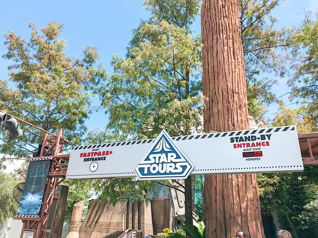 Entrance to Star Tours Adventures Continue