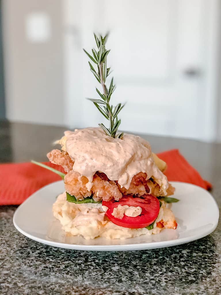 Fried Chicken Benedict copycat from Hash House A Go Go