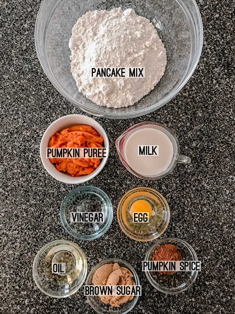 Ingredients for Pumpkin Pancakes