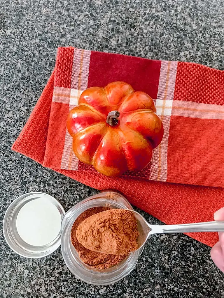 A spoonful of homemade pumpkin spice