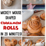 Mickey Mouse Shaped Cinnamon Rolls in 20 Minutes