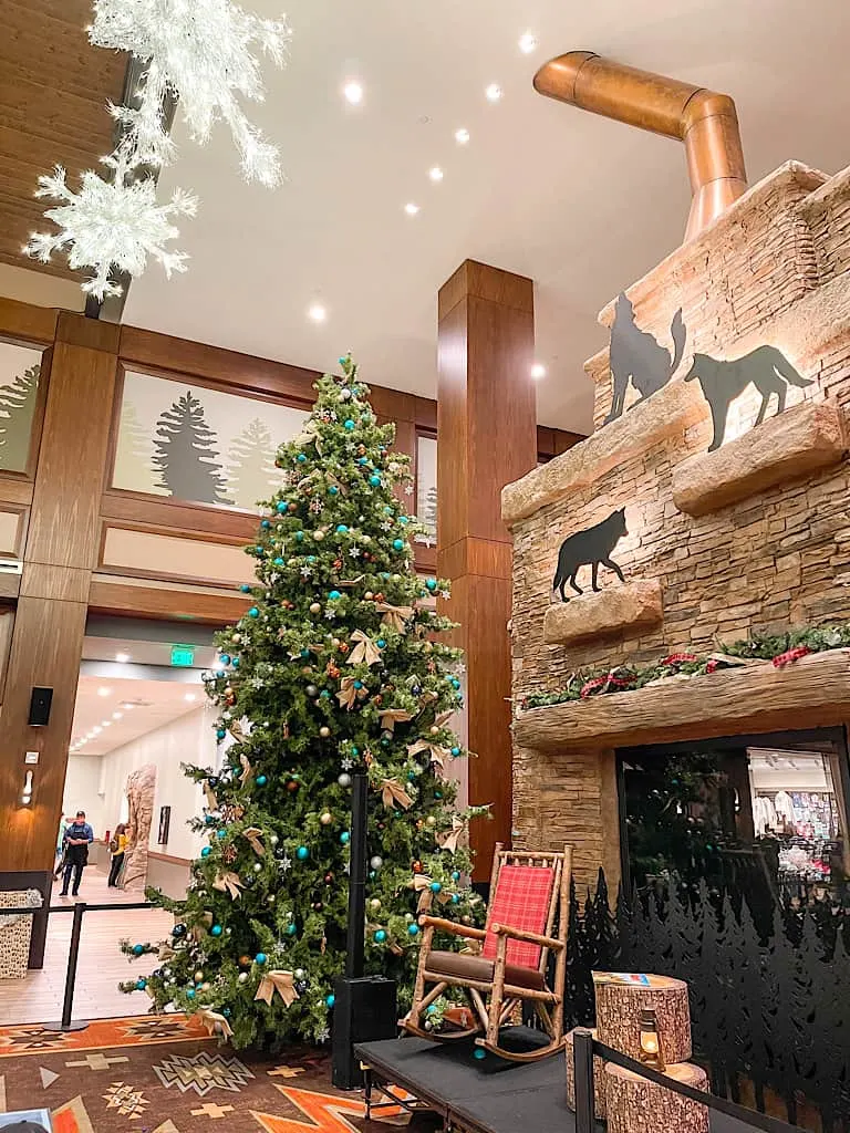 Christmas tree at Great Wolf Lodge Arizona
