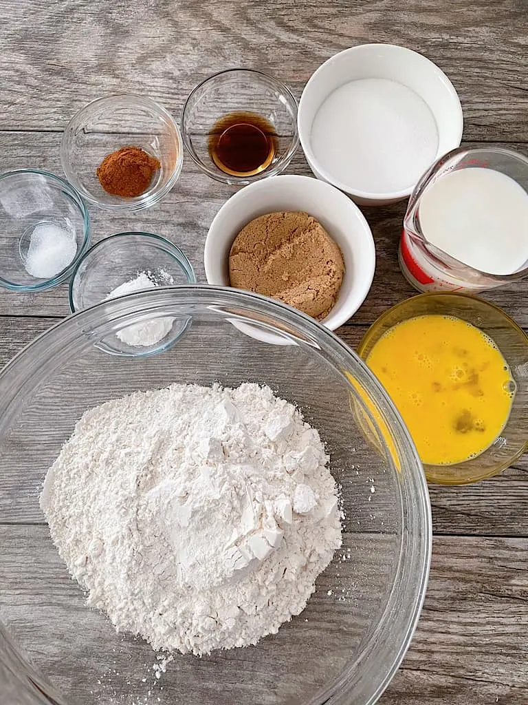 Ingredients for Churro Muffins