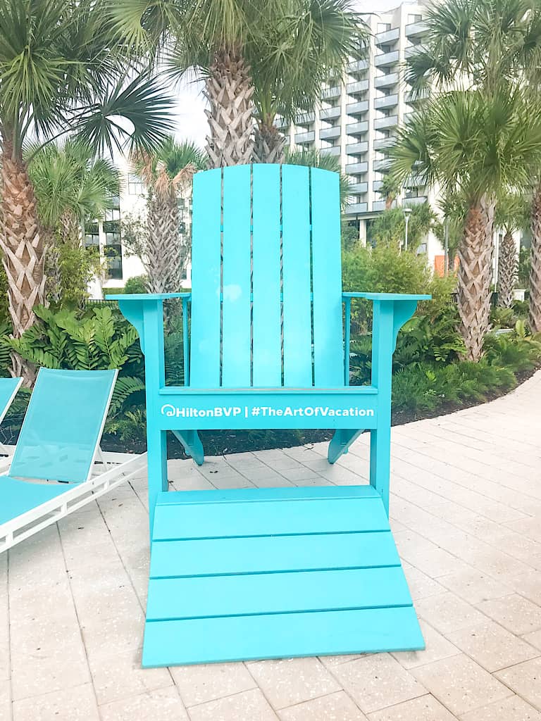 Blue Chair atHilton Lake Buena Vista Palace