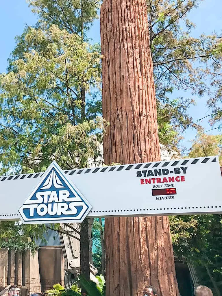 Entrance to Star Tours at Disney World