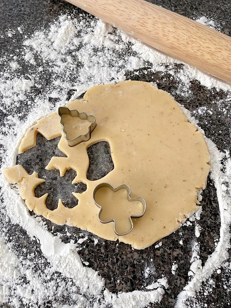 Use your favorite cookie cutters to form shapes.