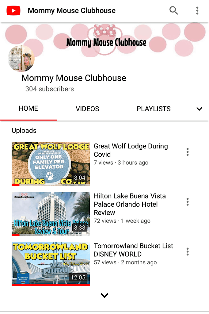 Screen shot of Mommy Mouse Clubhouse on YouTube