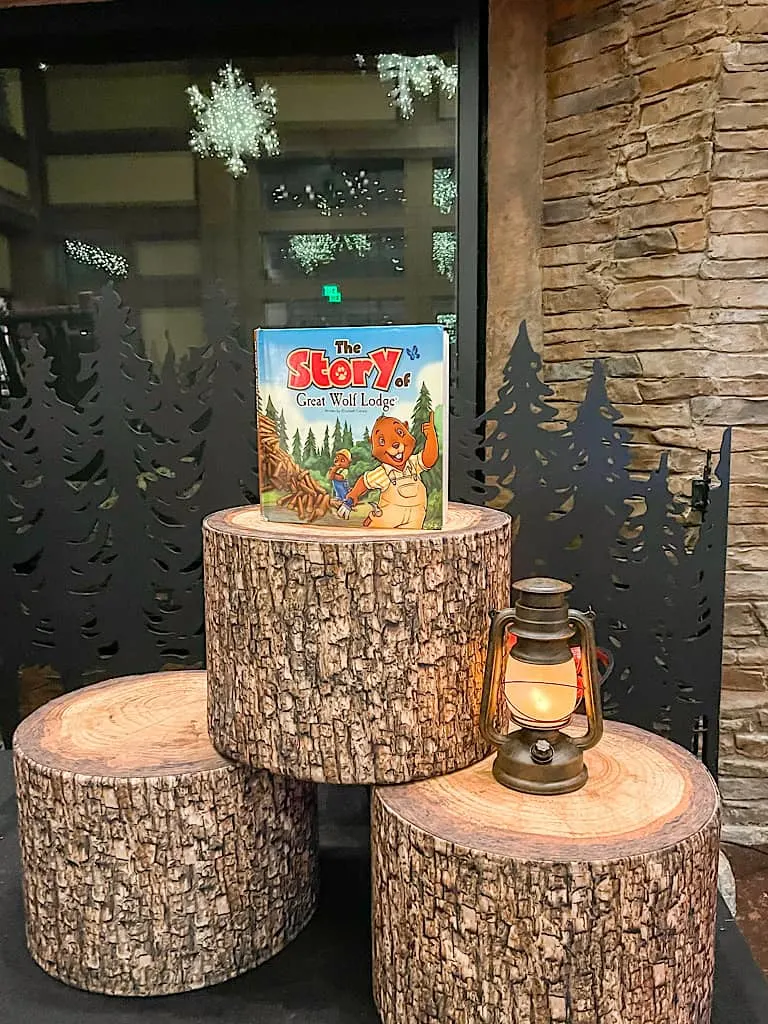Story time area at Great Wolf Lodge in Arizona