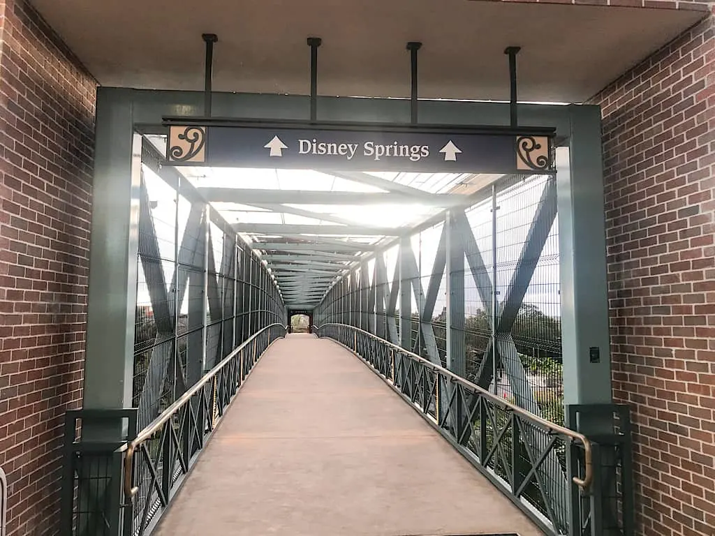 Bridge to Disney Springs from Hilton Lake Buena Vista Palace 