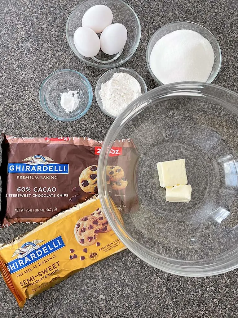 Ingredients for Double Chocolate Cookies