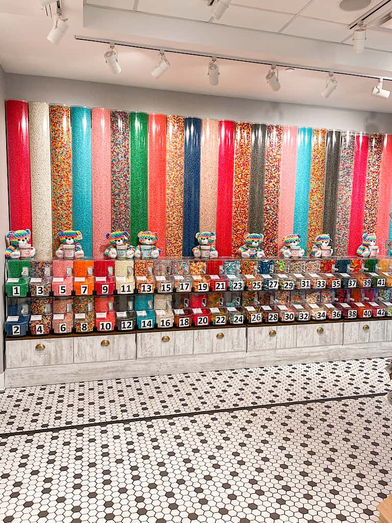 Candy choices at Great Wolf Lodge