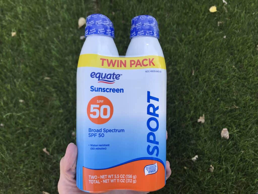 A 2-pack of sunblock