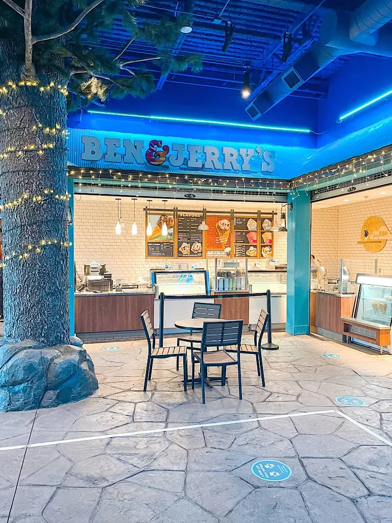 Ben & Jerry's located inside Great Wolf Lodge in Arizona