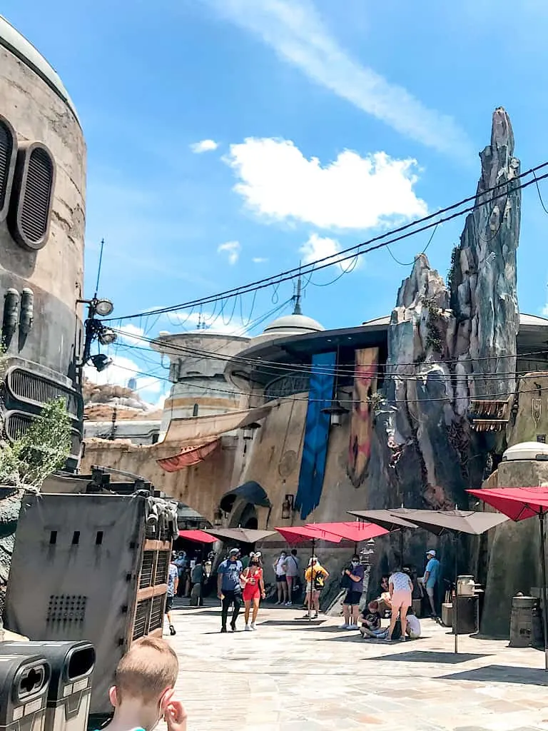 A scene from Star Wars land at Hollywood Studios at Disney World.