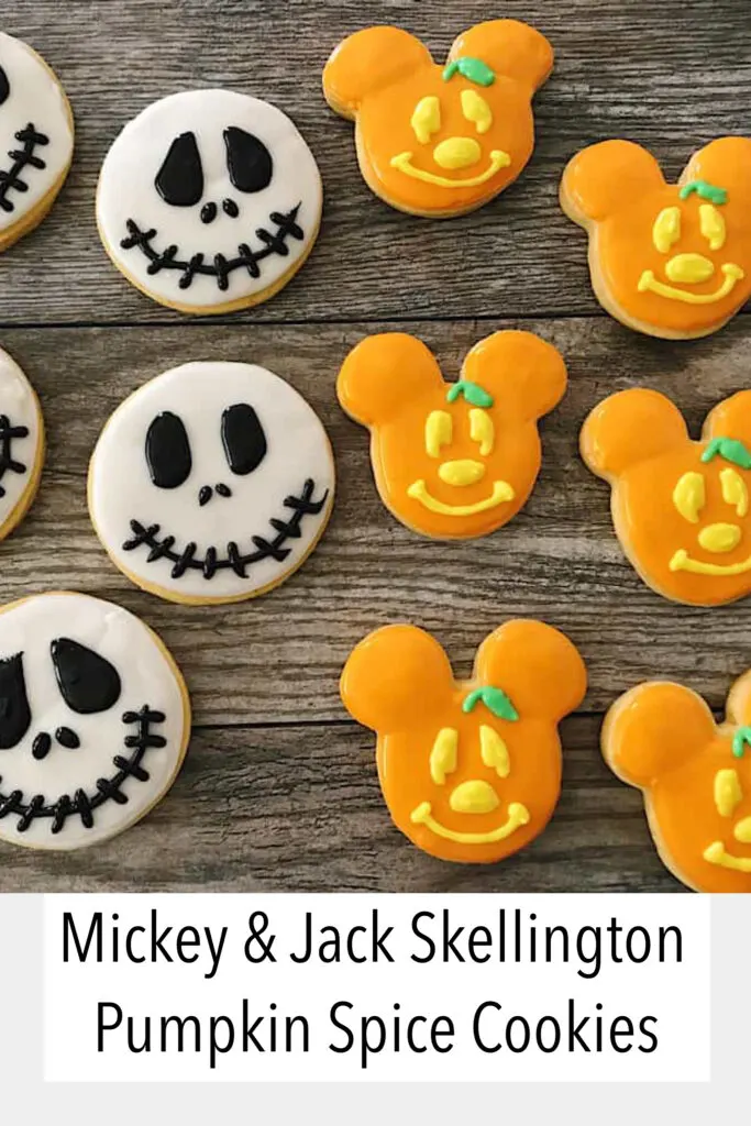 Mickey & Jack Skellington Pumkin Spice Sugar Cookies