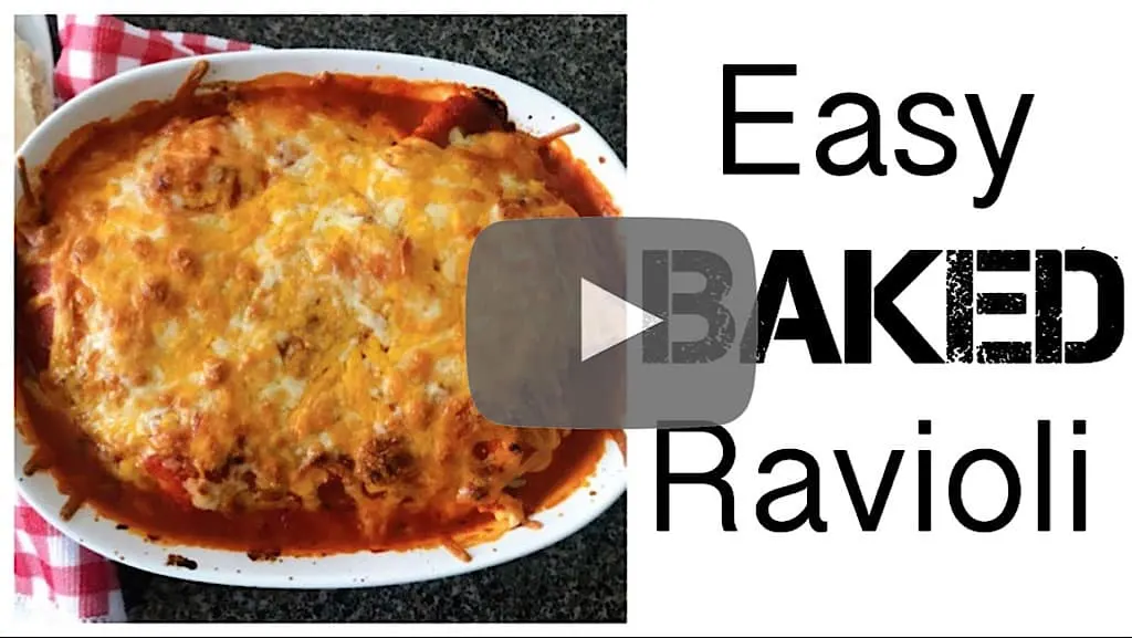 YouTube thumbnail image for Easy Baked Ravioli.
