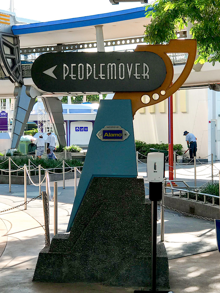 Entrance to the People Mover in Tomorrowland.