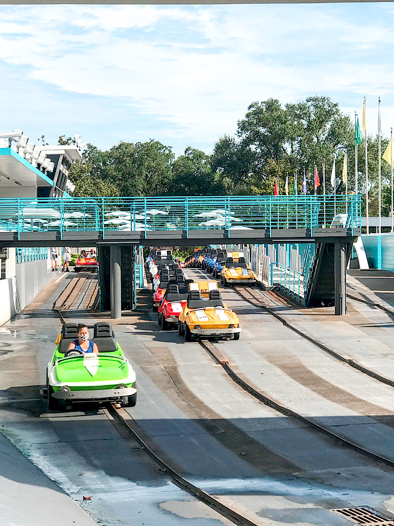 Tomorrowland Speedway at Disney World.