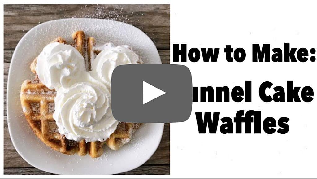 YouTube thumbnail image for How to Make Funnel Cake Waffles.