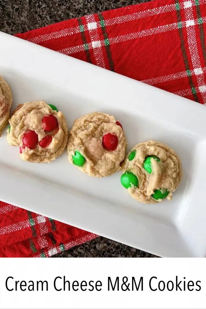 Cream Cheese M&M's Cookies