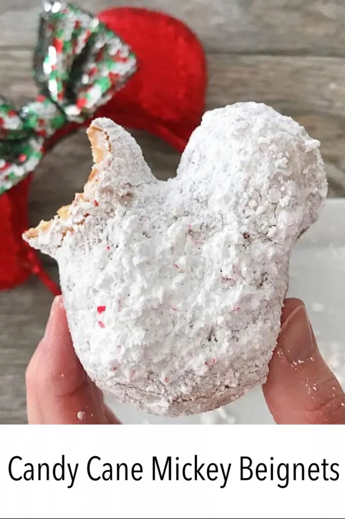 Candy Cane Mickey Beignets