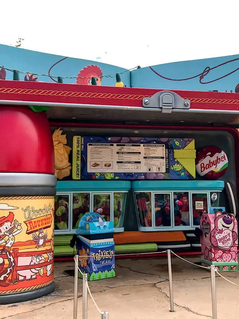 Woody's Lunchbox restaurant at Toy Story Land in Disney's Hollywood Studio.