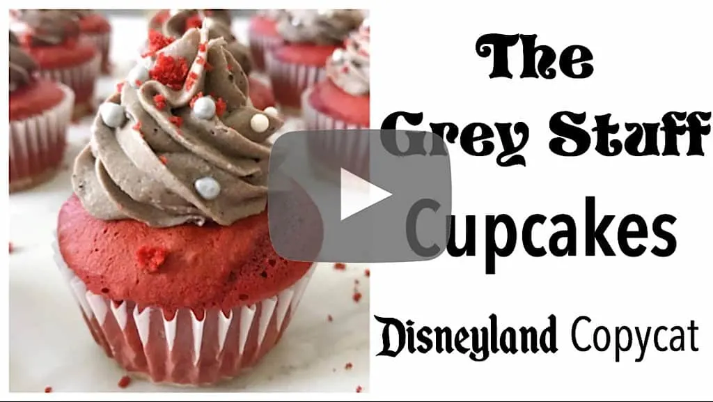 YouTube thumbnail for The Grey Stuff Cupcakes Disneyland Copycat