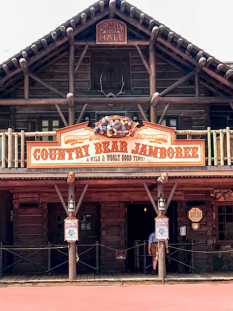 Entrance to Country Bear Jamboree at Disney World.