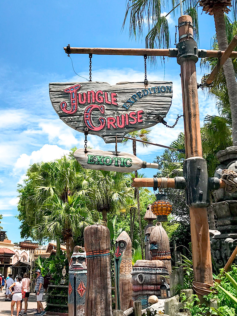 Entrance to Jungle Cruise at Magic Kingdom.