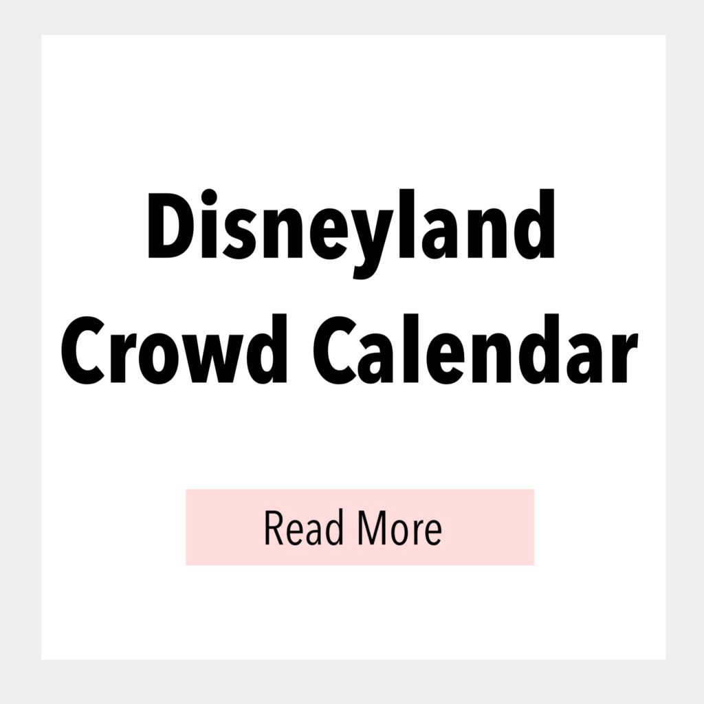 Disneyland Crowd Calendar