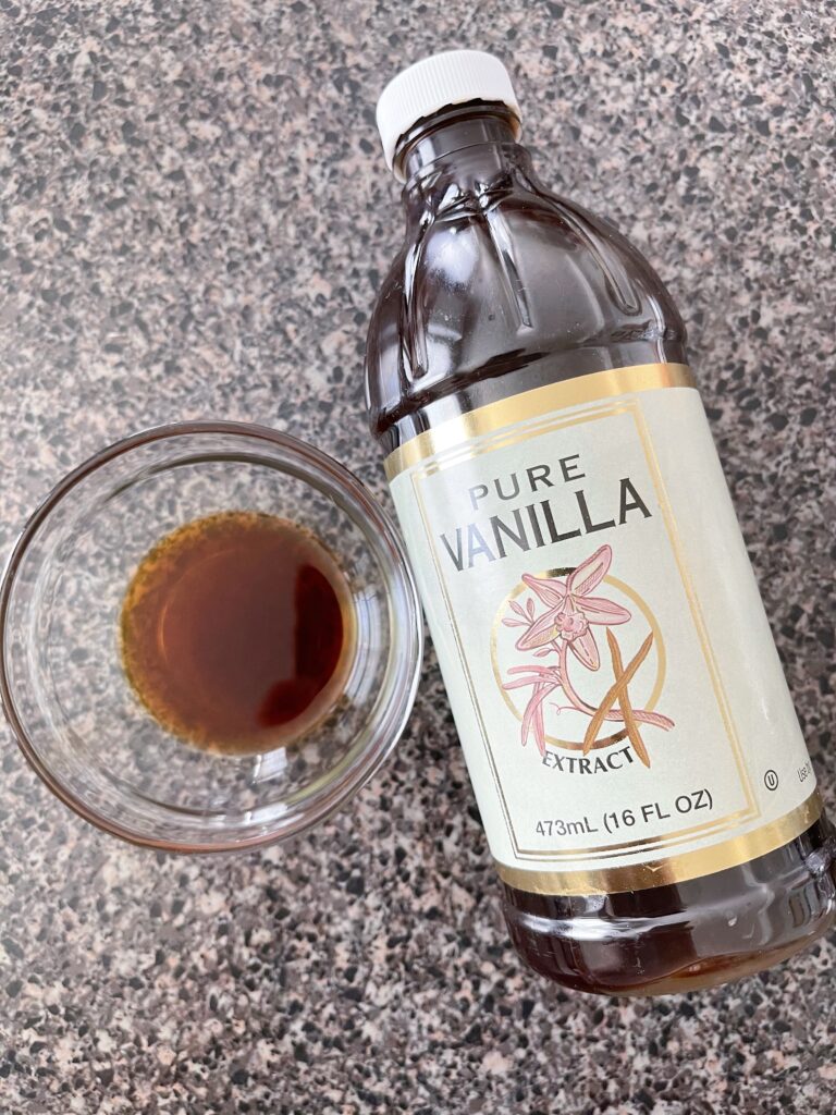 A bottle of pure vanilla extract.