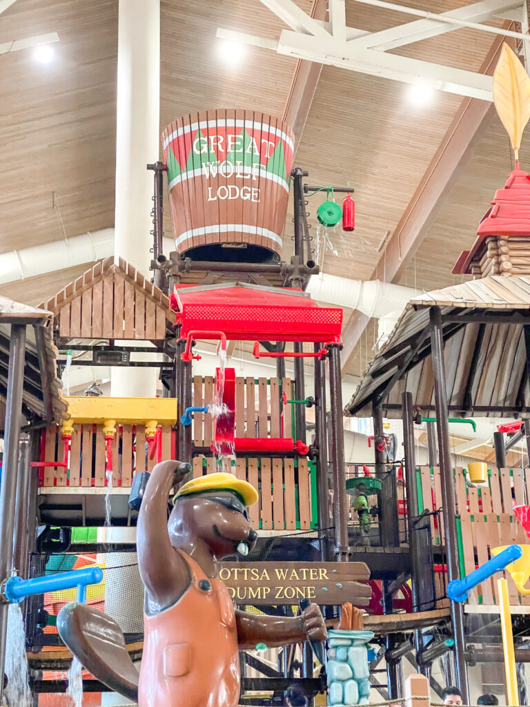 Water playground at Great wolf Lodge Texas.