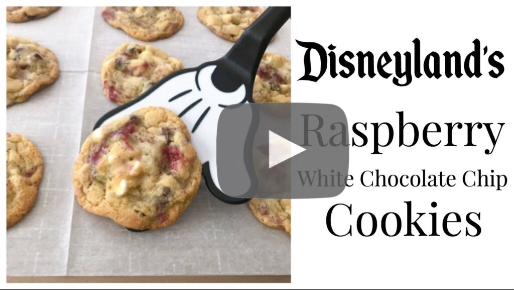 Disneyland's Raspberry White Chocolate Chip Cookies