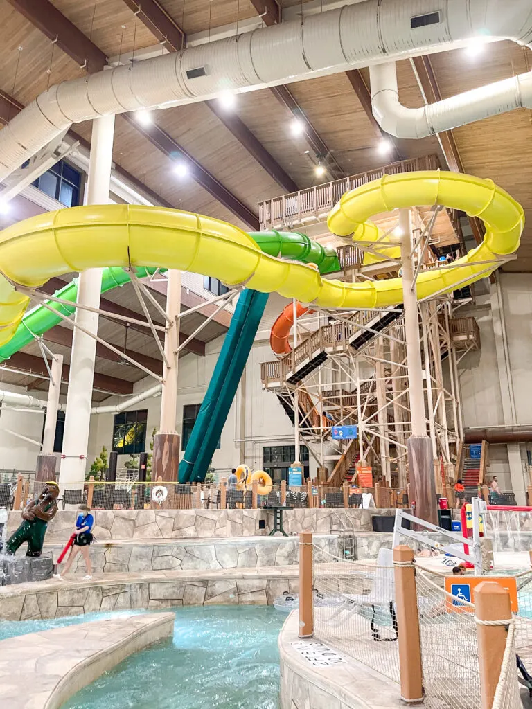 Great Wolf Lodge water slides.