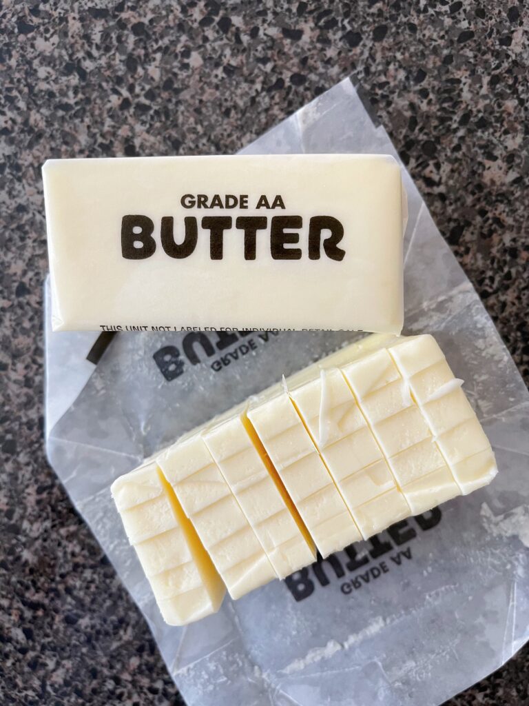 Two sticks of butter.