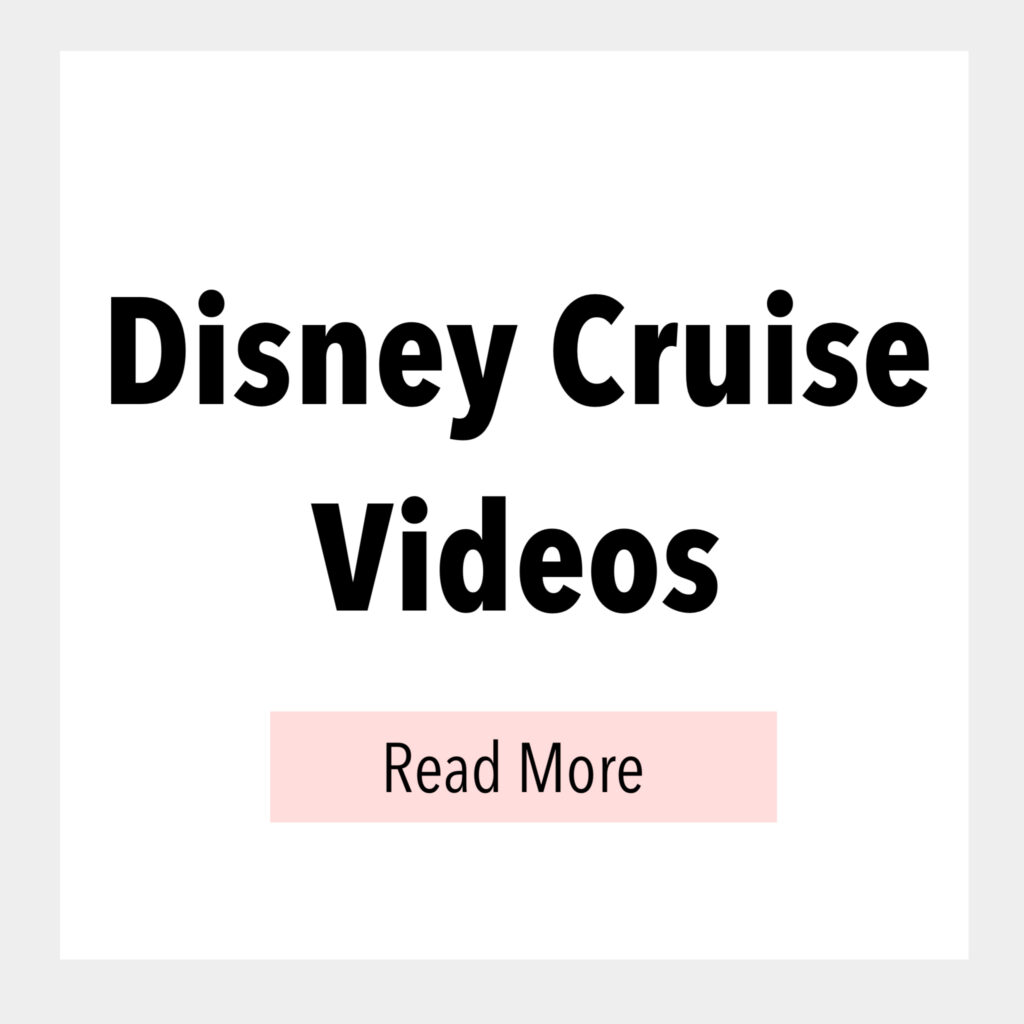 Disney Cruise Videos