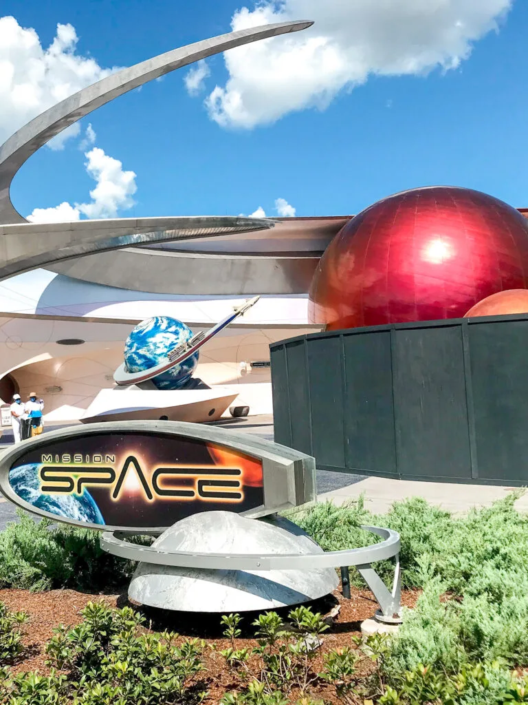 Mission Space entrance at Epcot.