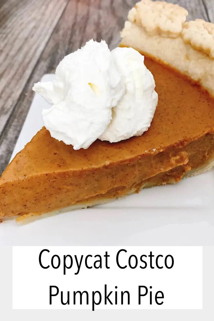 Copycat Costco Pumpkin Pie