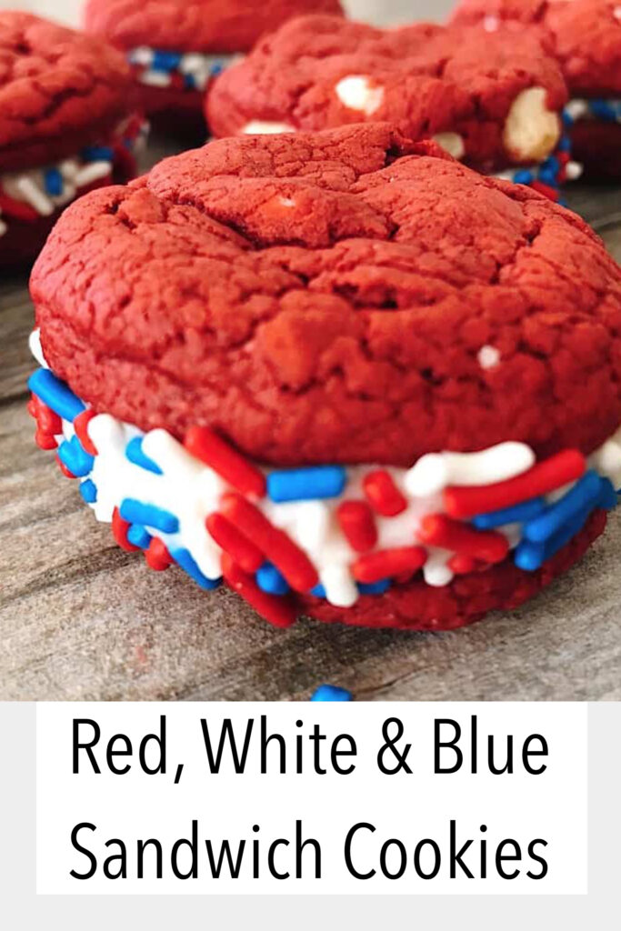 Red, White & Blue Sandwich Cookies