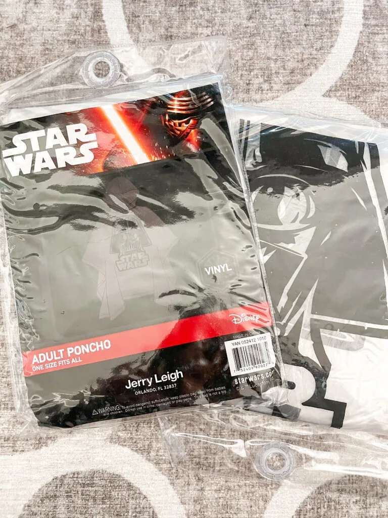Two Darth Vader Ponchos from Amazon.