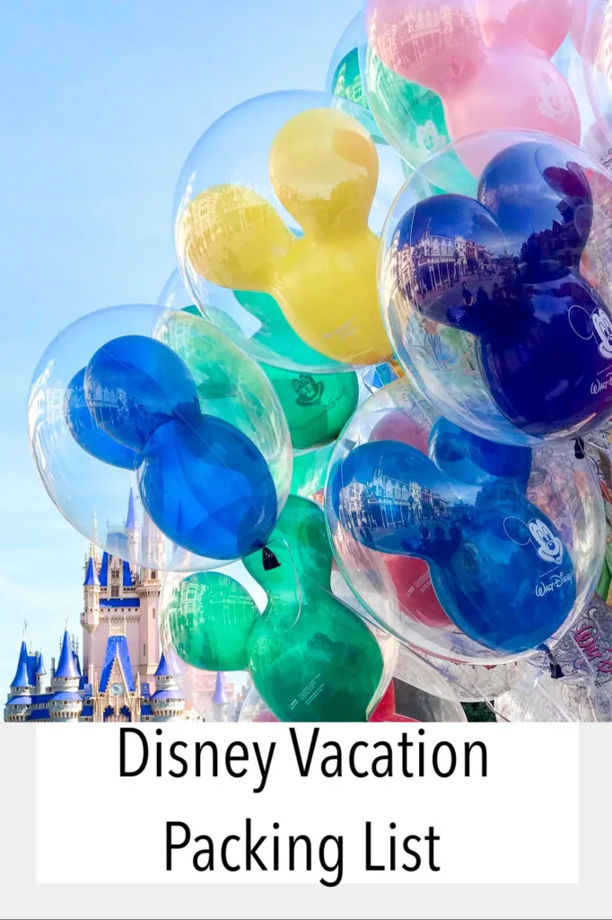 Disney Vacation Packing List