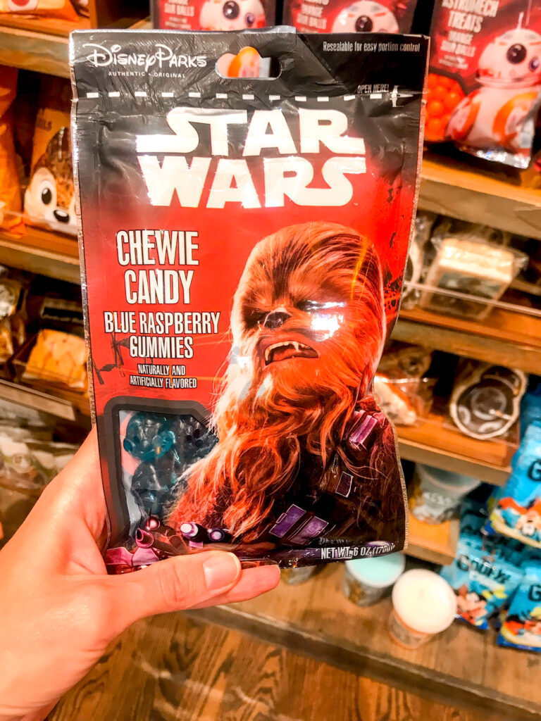 A bag of Disney Star Wars themed candy.