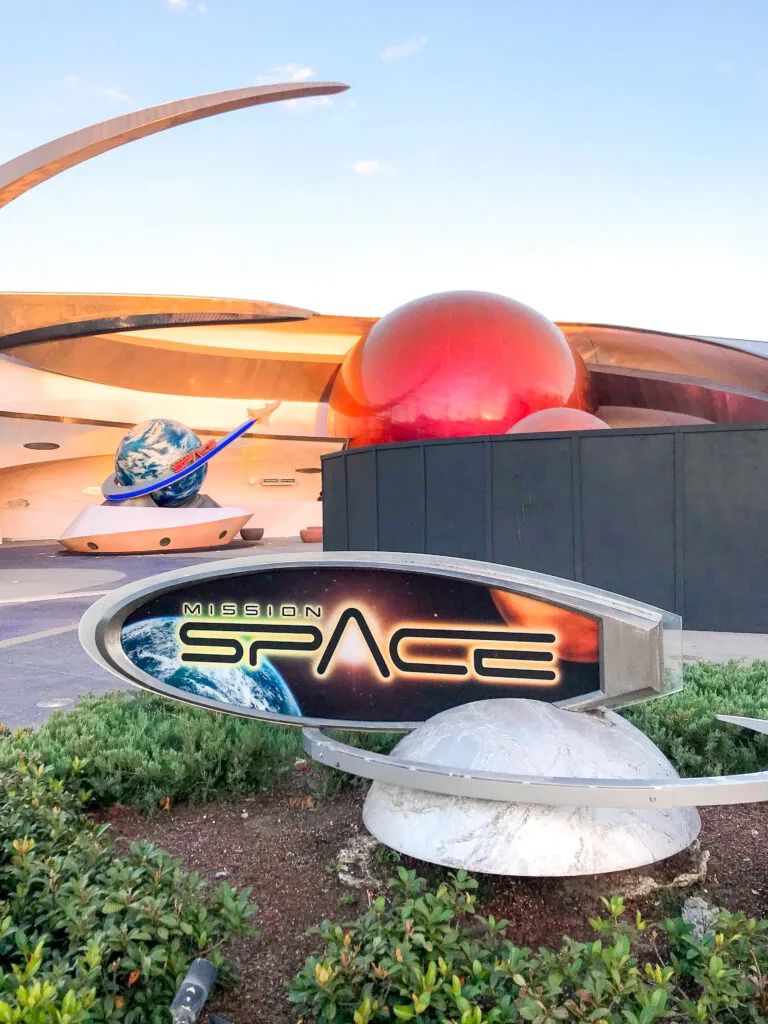 Entrance to Mission Space at Epcot.