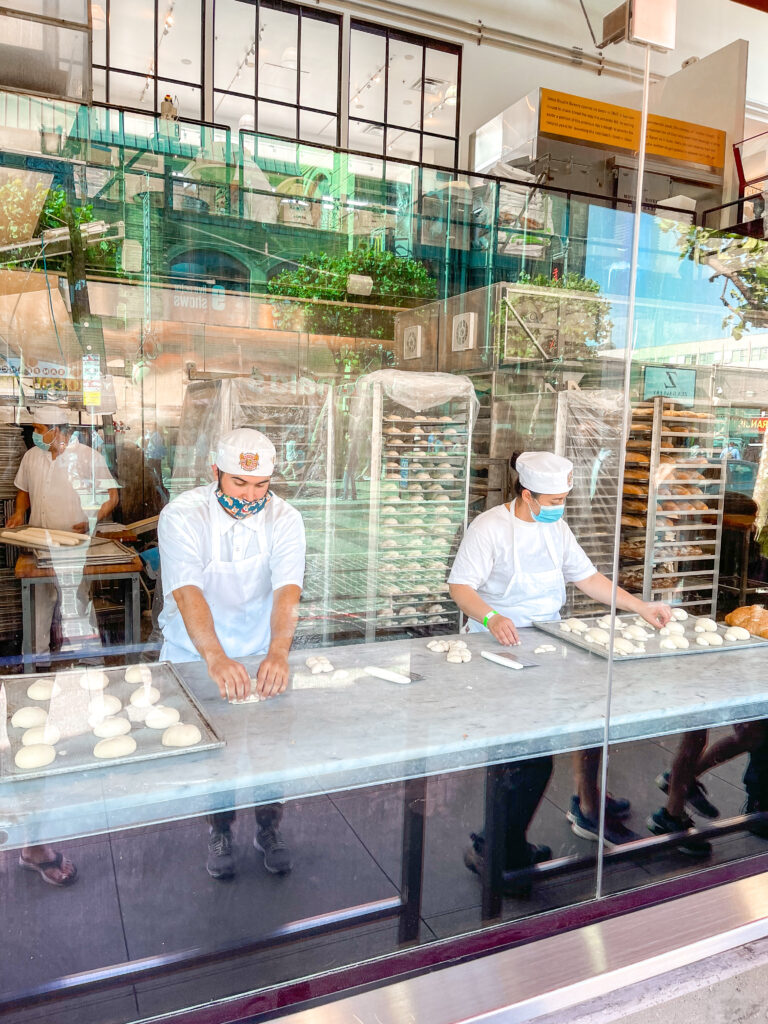 Bakers at Boudin Bakery in San Francisco.