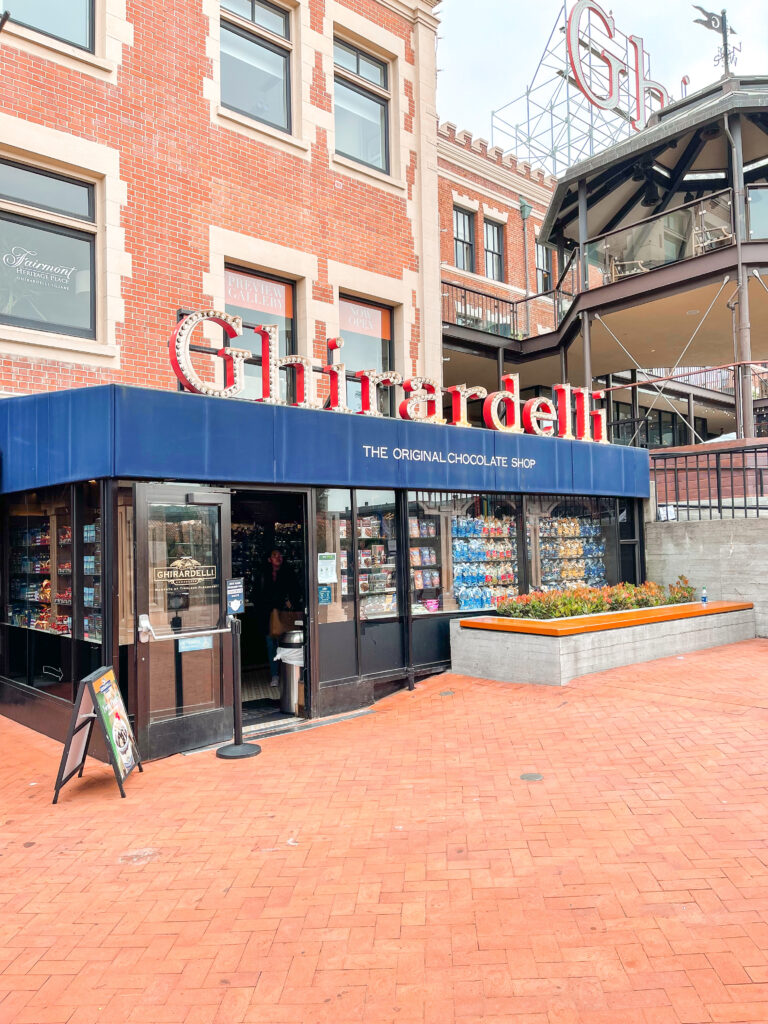 Entrance to Ghirardelli Square in San Francisco.