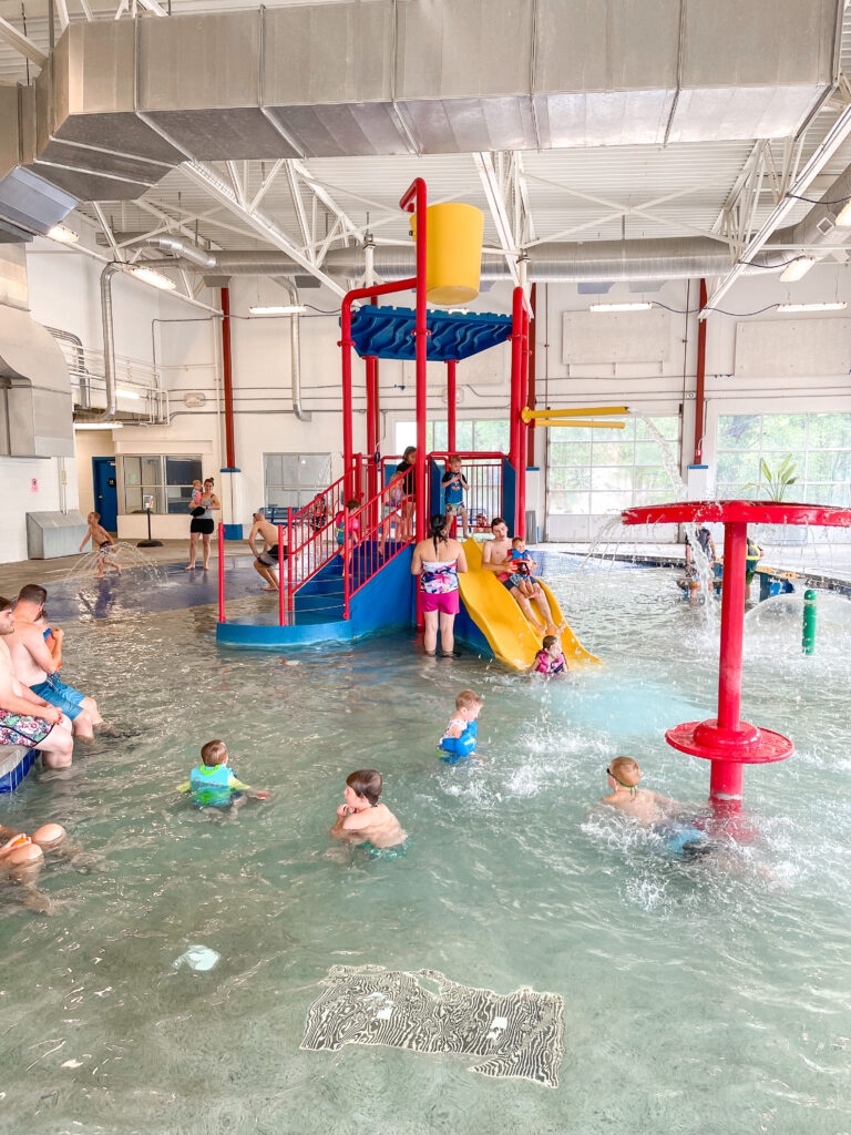 Indoor water playground at Lava Hot Springs Pool Complex.