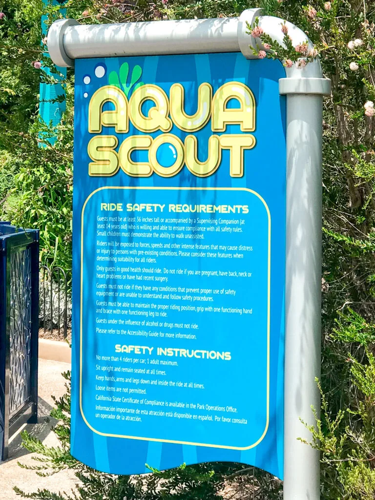 Aqua Scout ride at Sea World.