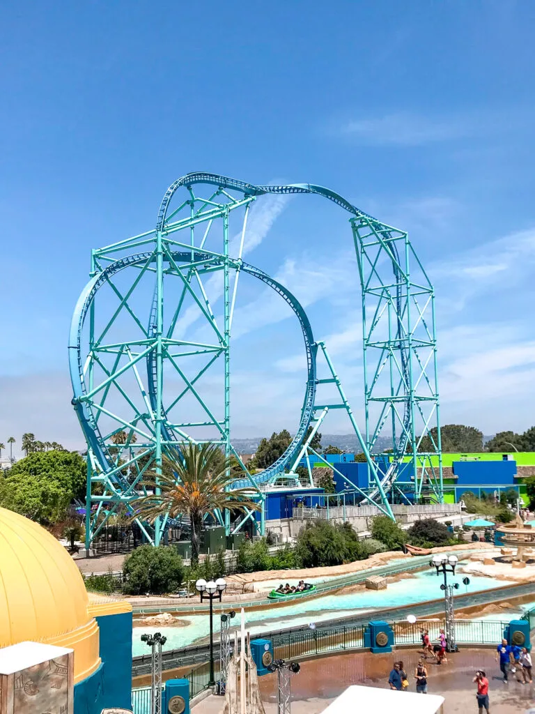 Electric Eel roller coaster at Sea World San Diego.